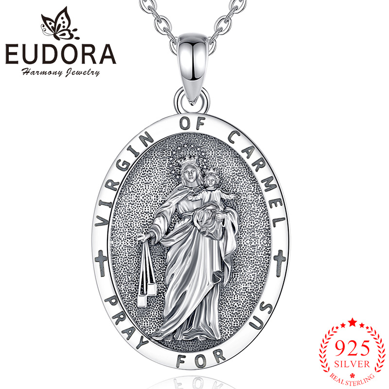 925 Sterling Silver Chain Necklace Men - Eudora 925 스털링 실버 버진 카멜