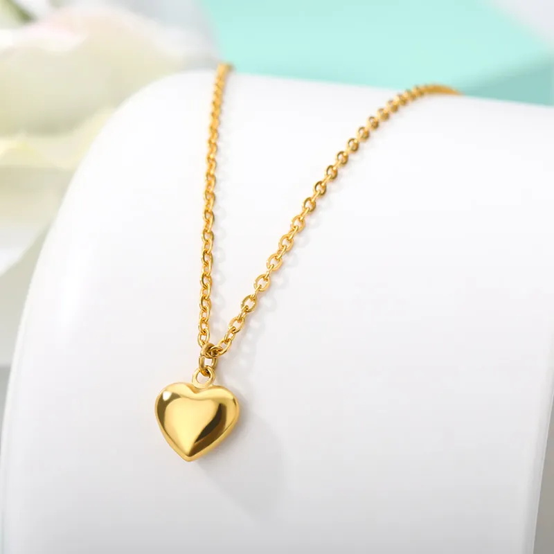 Heart Locket Necklace Photo - 패션 목걸이 2022 여자 스테인레스 스틸