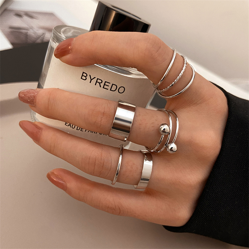 금속 구슬 펑크 반지 세트 실버 골드 컬러 힙합 팝 여 - Vintage Punk Knuckle Rings Set 리뷰 및 가격