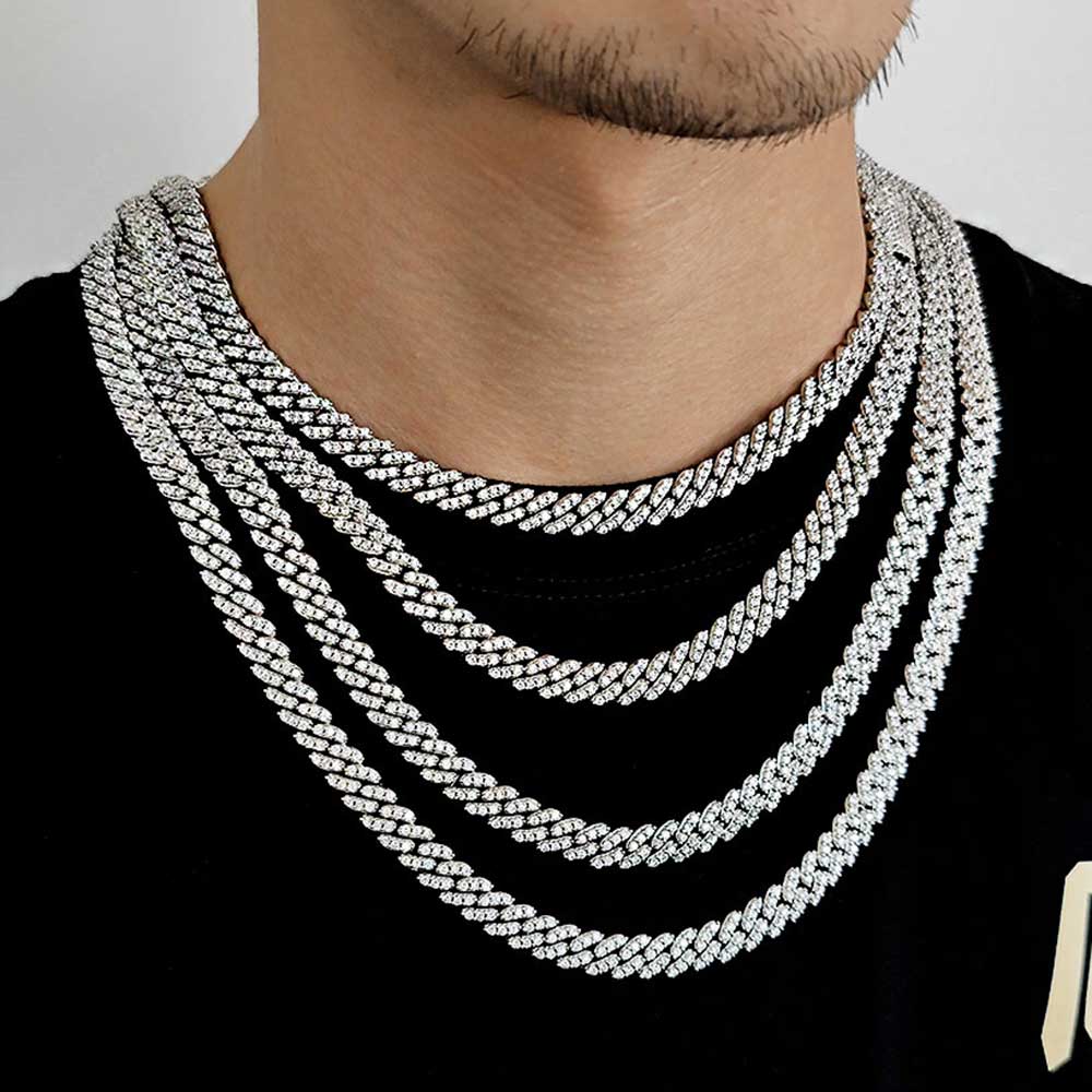 8MM1Row 지르콘 여성용 목걸이 아이스드 아웃 남성 - Cuban Link Chain 12Mm 리뷰 및 가격