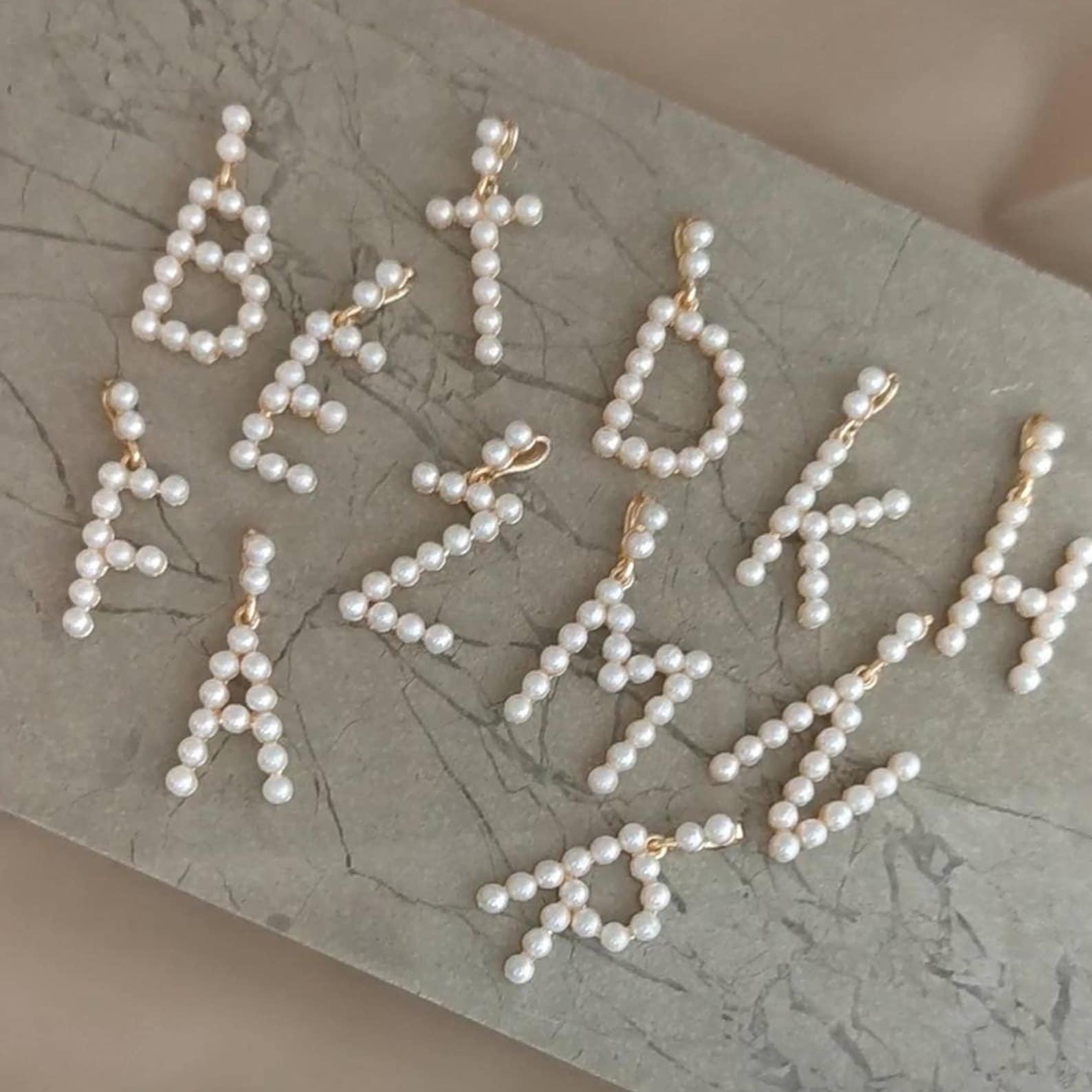 진주 이니셜 레이어링 펜던트 이니셜 골드 목걸이, 맞춤 - Custom Name Necklace Stainless Steel 리뷰 및 가격