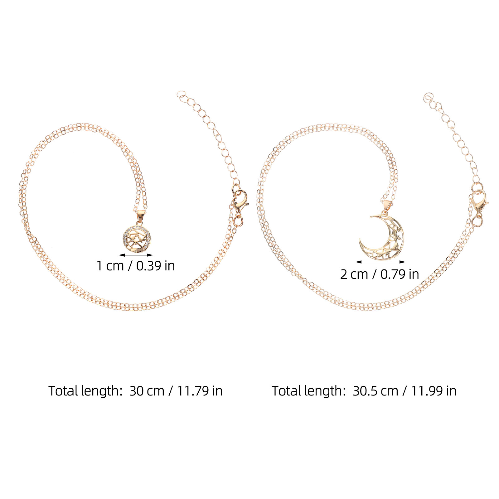 커플을 위한 태양과 달 펜던트 목걸이 세트, 자석 잠금 - Magnetic Couple Matching Necklaces 리뷰 및 가격