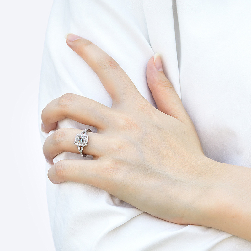 인기리에 판매 중인 패션 반지, 100% S925 실버 - Moissanite Engagement Ring 1 Carat 리뷰 및 가격