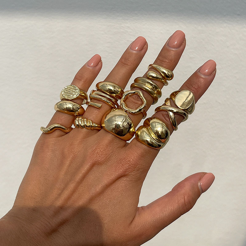 여성을위한 패션 빈티지 금속 반지 선물 펑크 힙합 골드 - Vintage Punk Knuckle Rings Set 리뷰 및 가격