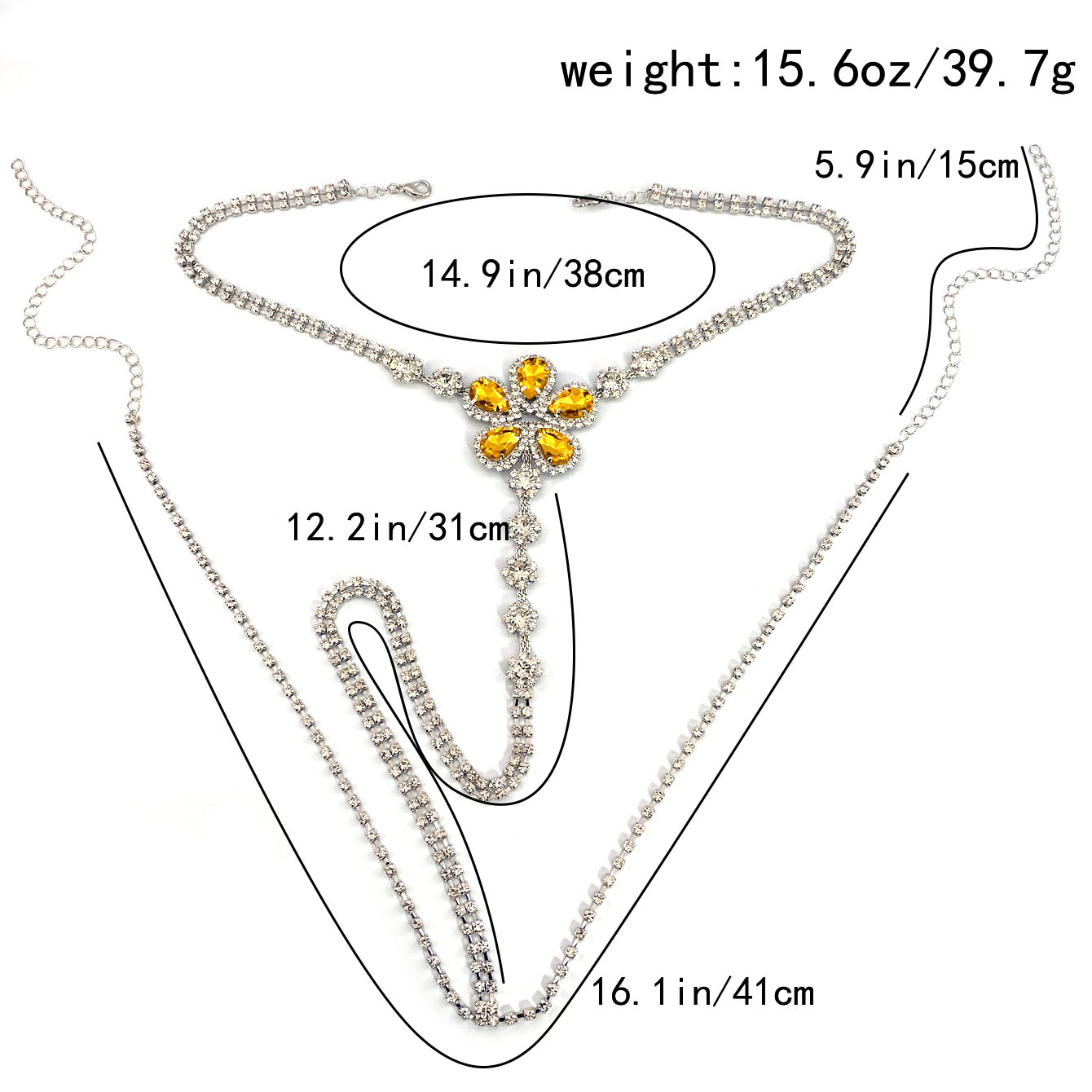 1pc 꽃 모양의 섹시한 라인 석 끈 팬티 세트 여성의 - Body Jewelry 리뷰 및 가격