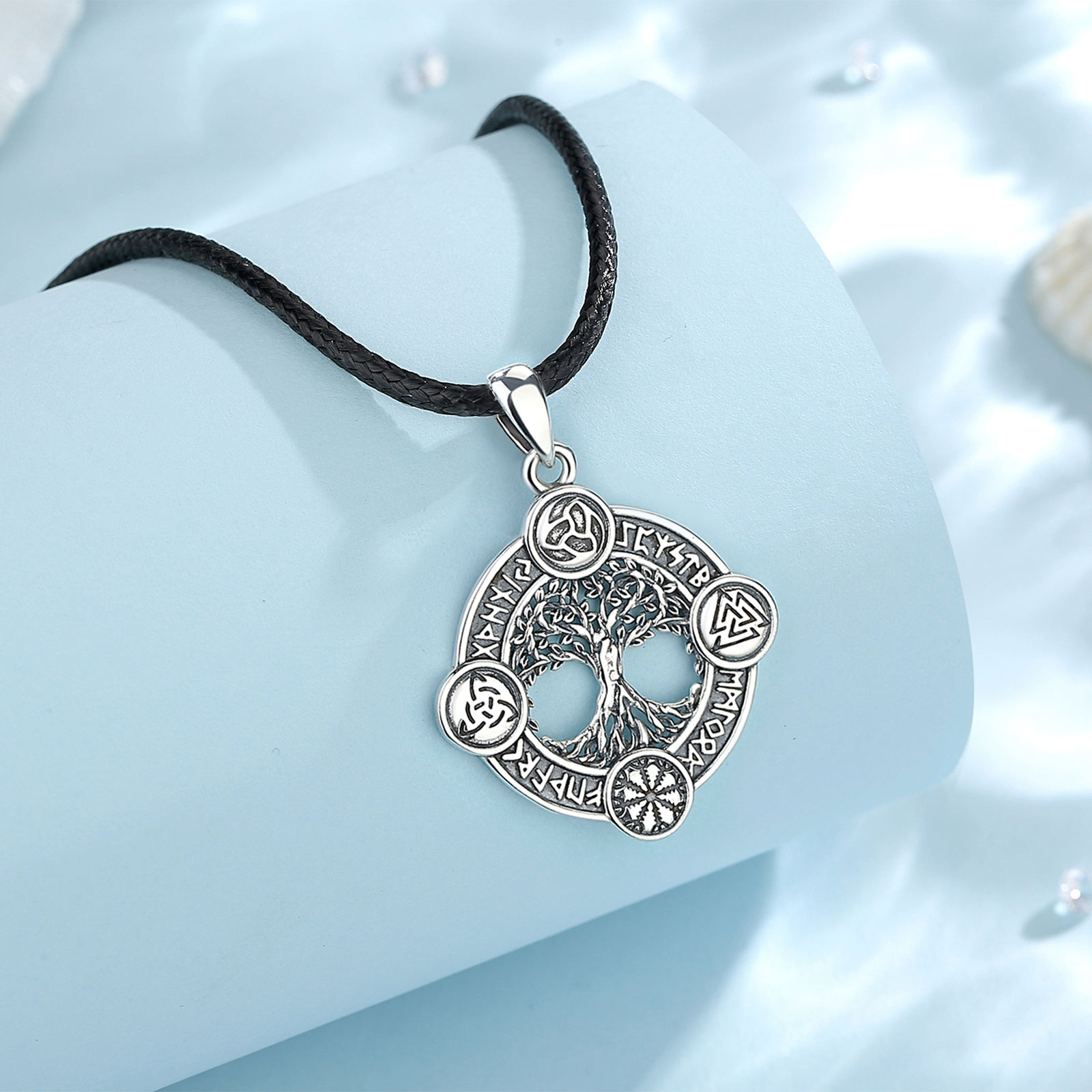 유도라 925 스털링 실버 생명의 나무 목걸이 노르웨이 - 925 Sterling Silver Chain Necklace Men 리뷰 및 가격
