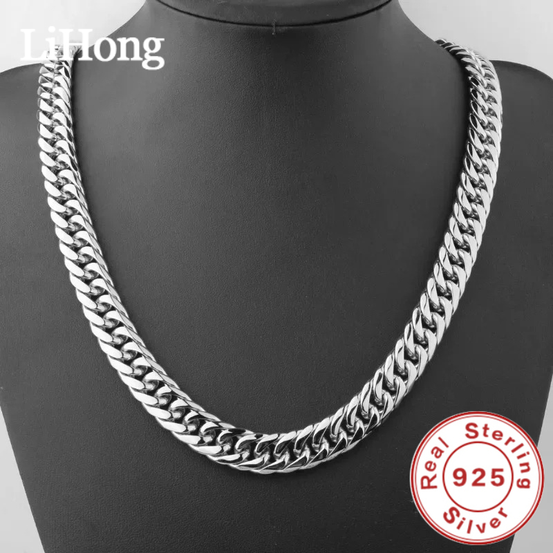 925 스털링 실버 45-60cm 10mm 쿠바 체인  - Cuban Link Chain 12Mm 리뷰 및 가격